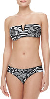 Thumbnail for your product : Trina Turk Tanzania Zebra-Print Bandeau Bikini Top
