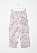 Thumbnail for your product : Julien David Light Tweed Cotton Pant White Pink