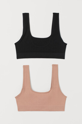 H&M 2-pack Seamless Bra Tops - ShopStyle