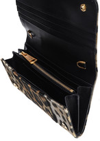 Thumbnail for your product : Moschino Embellished Leopard-print Velvet Wallet