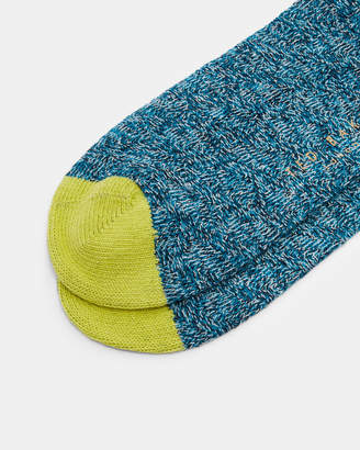 Ted Baker ICART Textured organic cotton-blend socks