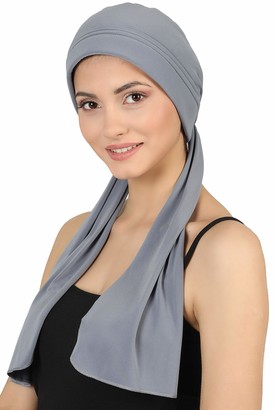 Deresina Headwear Deresina's Women Versatile Headwear for Hair Loss (Dark Grey - One Size)