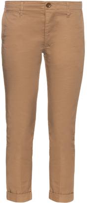 Visvim Cropped skinny-fit cotton chino trousers