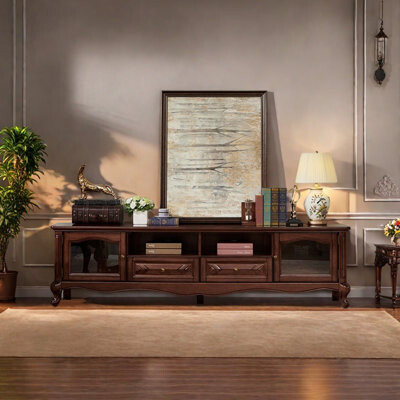 Finaewg American style light luxury fashion TV cabinet