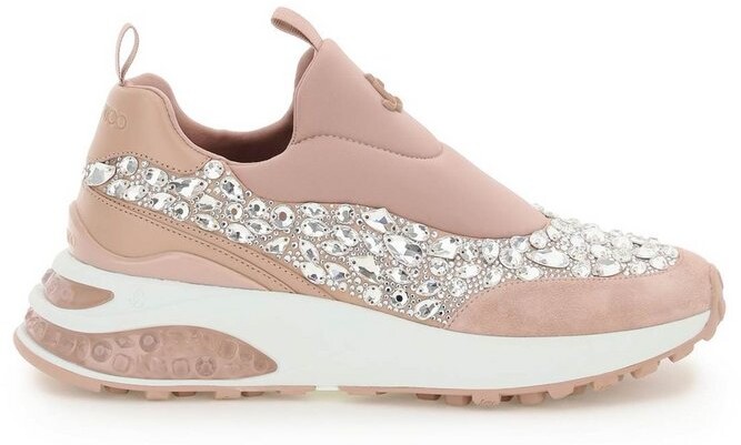 jimmy choo pink trainers