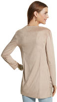 Thumbnail for your product : Chico's Faux-Suede Perforated Duster Jacket