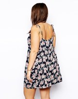 Thumbnail for your product : ASOS CURVE Exclusive Playsuit In Floral Print