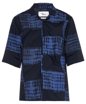 SAM. AGI & Shibori screen-print short-sleeved shirt