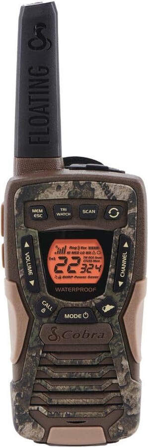 Cobra ACXT1035R FLT 37- Mile Range, Floating 2-Way Radio, Truetimber Strata (2-Pack )