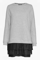 Thumbnail for your product : French Connection Tommy Pleated Georgette Sweatshirt Dress