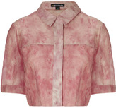 Thumbnail for your product : Whistles Juno Flamingo Feather Print Top