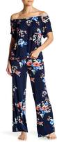 Thumbnail for your product : Catherine Malandrino Off-the-Shoulder Tee & Pants PJ Set