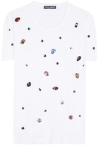 Dolce & Gabbana T-shirt En Coton à Cristaux