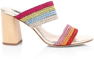 womens rainbow colored sandals