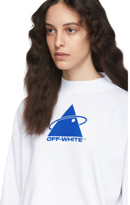 Off-White White Triangle Planet Over Mock T-Shirt