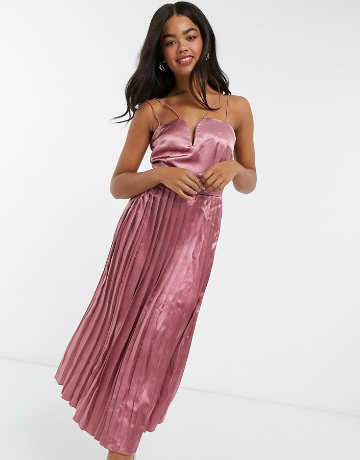 little mistress oyster pleat dress