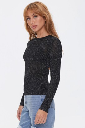 Forever 21 Glitter Sweater-Knit Top