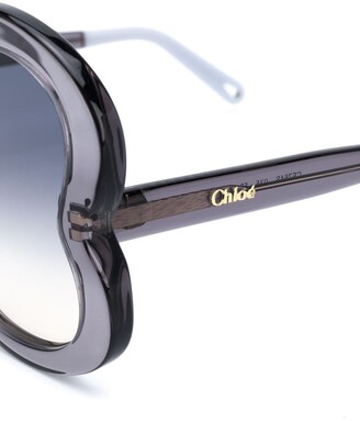 Chloé Bonnie heart-frame sunglasses