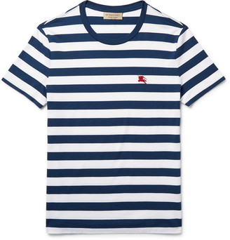 Burberry Slim-fit Striped Cotton-jersey T-shirt