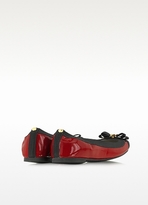 Thumbnail for your product : Michael Kors Dixie Red Patent Leather Ballet Flat