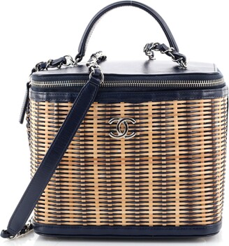 Chanel Take Away Vanity Case Rattan and Calfskin Medium - ShopStyle Satchels  & Top Handle Bags