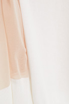 Thumbnail for your product : Wolford Paneled Cotton-blend And Stretch-tulle Top