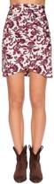 Thumbnail for your product : BA&SH Roster Printed Cotton Wrap Mini Skirt