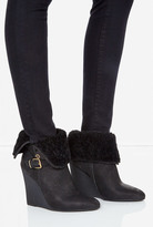 Thumbnail for your product : Burberry Black Shearling Lined Fowler Boot