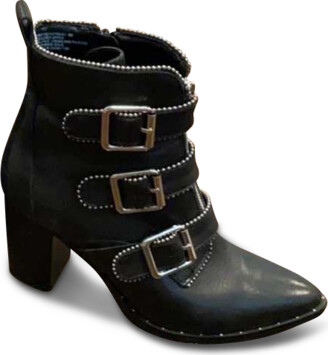 Steve Madden Leather Buckle Boots | ShopStyle
