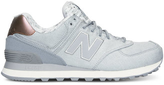 New Balance Women's 574 Heathered Casual Sneakers from Finish Line