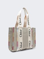 Thumbnail for your product : Chloé Medium Woody Tote Bag White