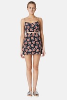 Thumbnail for your product : Topshop Floral Print Silk Skirt