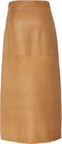 Thumbnail for your product : Bouguessa Pocketed Leather Wrap Skirt