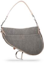 Thumbnail for your product : Christian Dior Limited Edition Pink & Grey Denim Saddle Bag