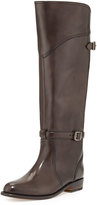 Thumbnail for your product : Frye Dorado Polished Leather Riding Boot, Dark Gray