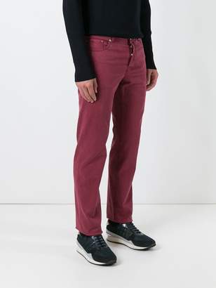 Kiton slim-fit trousers