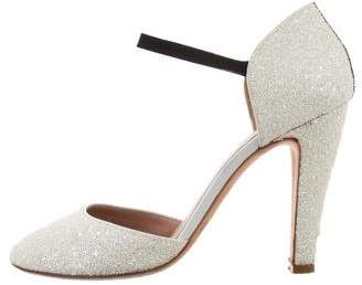 Marc Jacobs Glittered Round-Toe Pumps