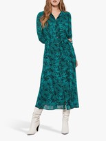 mint velvet tiana print midi dress