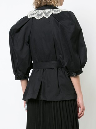 Simone Rocha Double-Breasted Belted Coat