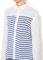 Thumbnail for your product : Ella Moss Chiffon Striped Shirt