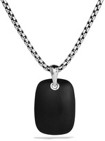 Thumbnail for your product : David Yurman DY Logo Sterling Silver Tag on Chain
