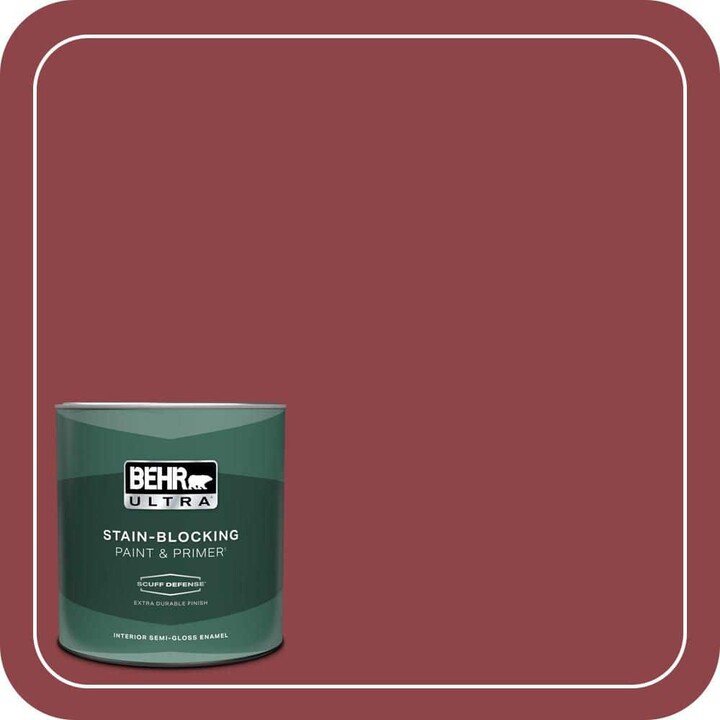 BEHR ULTRA 1 qt. #MQ1-09 Haute Couture Extra Durable Semi-Gloss Enamel Interior Paint & Primer