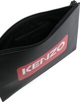 Thumbnail for your product : Kenzo Logo Leather Clutch Bag