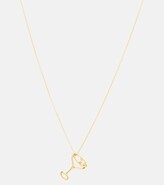 Thumbnail for your product : ALIITA Champagne Brillante 9kt gold necklace with diamonds