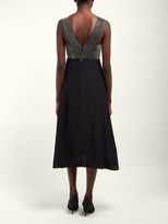 Thumbnail for your product : Christopher Kane Crystal-embellished Crepe Midi Dress - Black