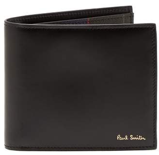 Paul Smith Internal Car Print Bi Fold Leather Wallet - Mens - Black