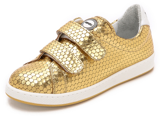 Kenzo Gold Leather Sneakers
