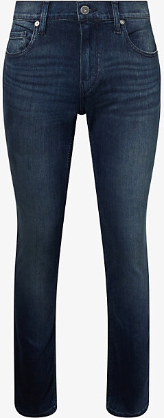 Paige Mens Benicio Federal Straight-Leg Slim-Fit Stretch-Denim Jeans 29
