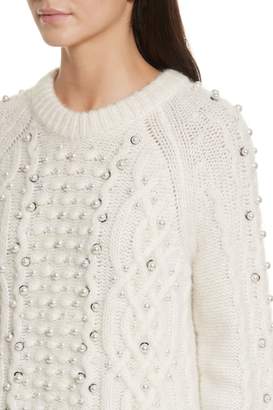 Rag & Bone Jemima Wool & Alpaca Blend Beaded Sweater