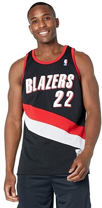 Mitchell & Ness NBA Swingman Road Jersey Trail Blazers 91 Clyde Drexler -  ShopStyle Short Sleeve Shirts